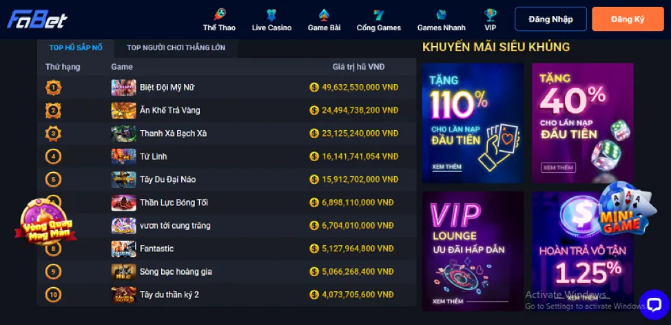 Sự kiện săn boss, đua top bắn cá Sunwin